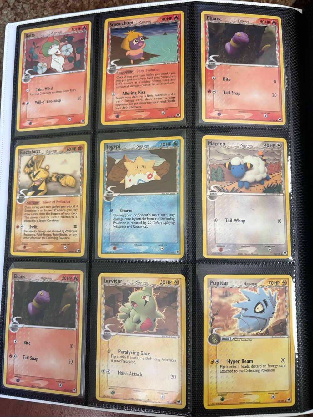 Dragon Frontiers Pokémon Card Collection Page - Assorted & Rare Cards